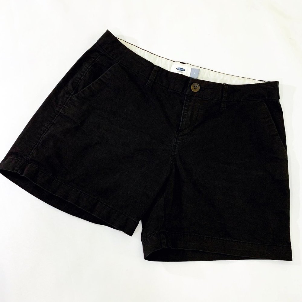 Old Navy | Relaxed Mid Rise Everyday Shorts - Black - Size 2
